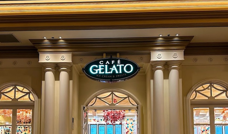 A screenshot of Cafe Gelato restaurant in the Bellagio Hotel and Casino Las Vegas