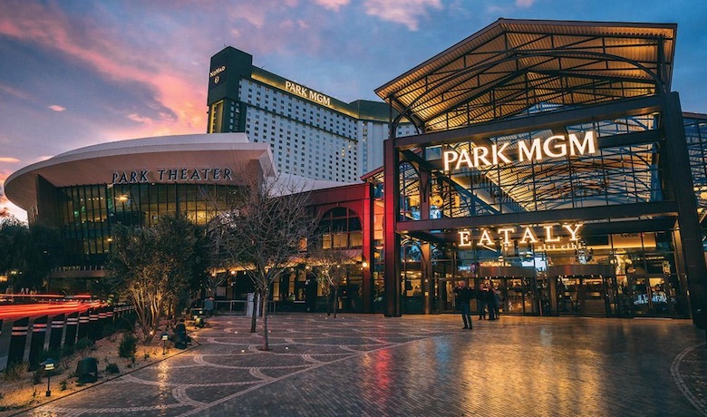 The Park MGM Hotel and Casino, Park Theater, and Eataly in Las Vegas Nevada.