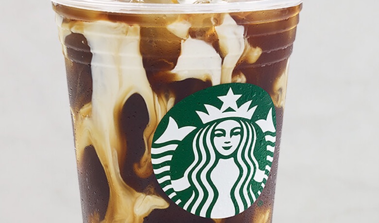 A screenshot of a coffee drink from Starbucks. Starbucks is an establish that has two locations in Planet Hollywood Hotel and Casino Las Vegas.