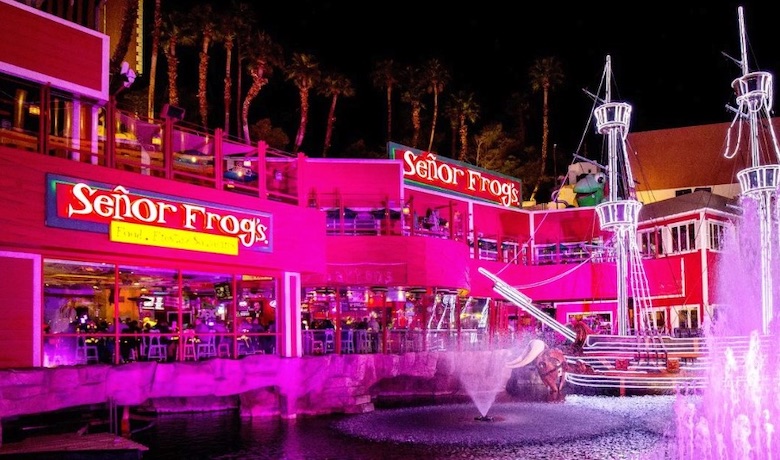 A screenshot of Senor Frog's Mexican restaurant in the Treasure Island Hotel and Casino Las Vegas.