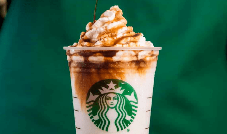 A screenshot of a drink from Starbucks located in the the Aria Hotel and Casino Las Vegas.