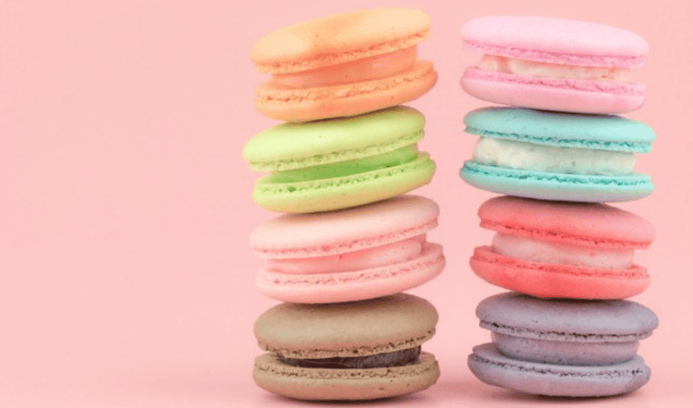 A screenshot of macarons stacked on top of one another from Sweet Sin in The Linq Hotel and Casino Las Vegas.