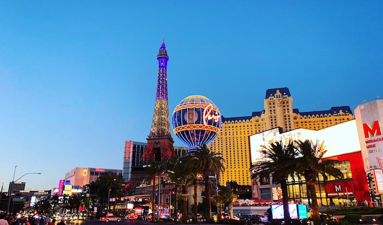 A screenshot of the Paris Hotel and Casino in Las Vegas Nevada.