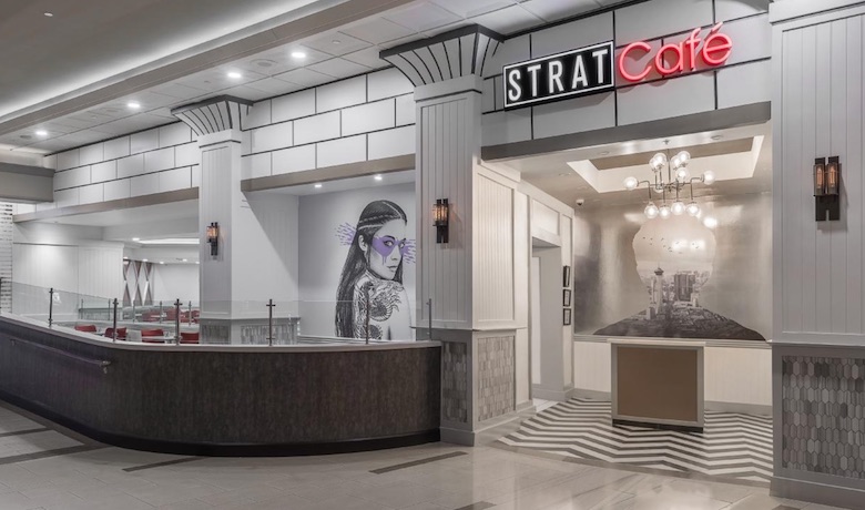 A screenshot of the Strat Cafe in The Stratosphere Hotel and Casino Las Vegas.