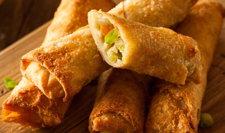 A screenshot of egg rolls from Red Lotus Asian Kitchen restaurant in the Tropicana Hotel and Casino Las Vegas.