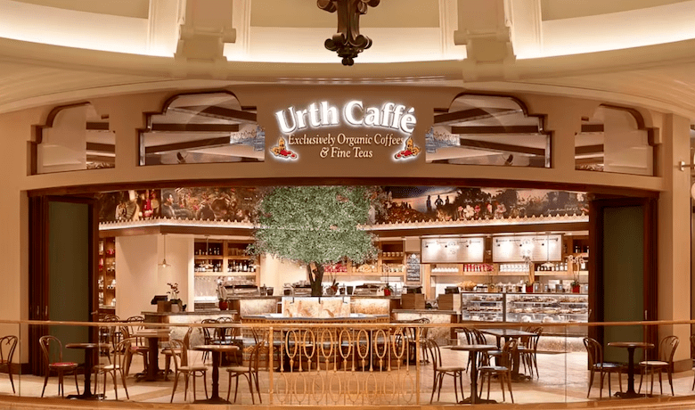A screenshot of Urth Caffe in the Wynn Hotel and Casino Las Vegas.