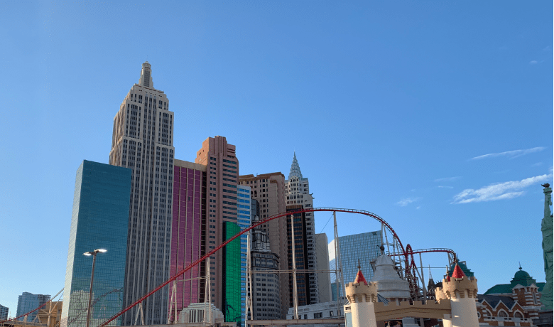 The interior of New York-New York Hotel & Casino in Las Vegas