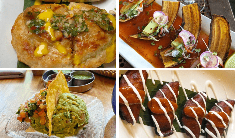 A screenshot of various appetizers from Border Grill Restaurant in the Mandalay Bay Hotel and Casino Las Vegas.