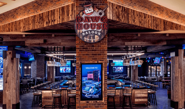 A screenshot of Dawg House Saloon in the Resorts World Hotel and Casino Las Vegas.