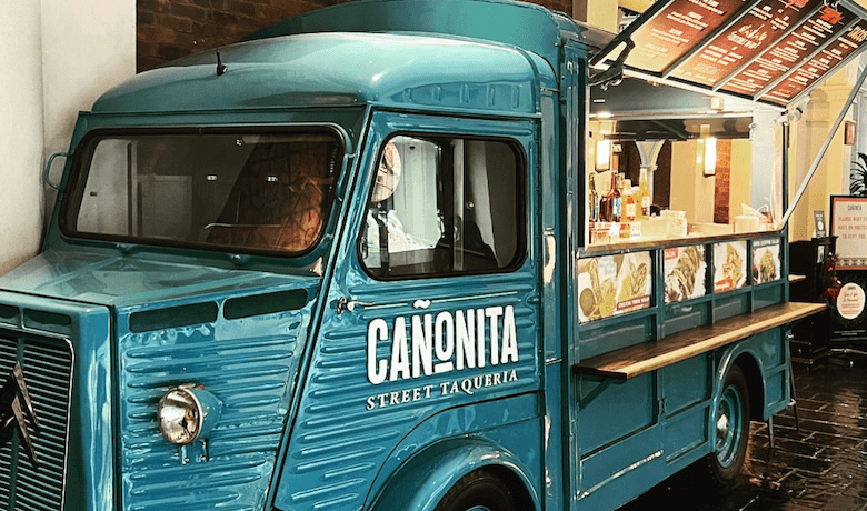 A screenshot of the food truck outside Canonita Mexican Restaurant in the Venetian Hotel and Casino Las Vegas.