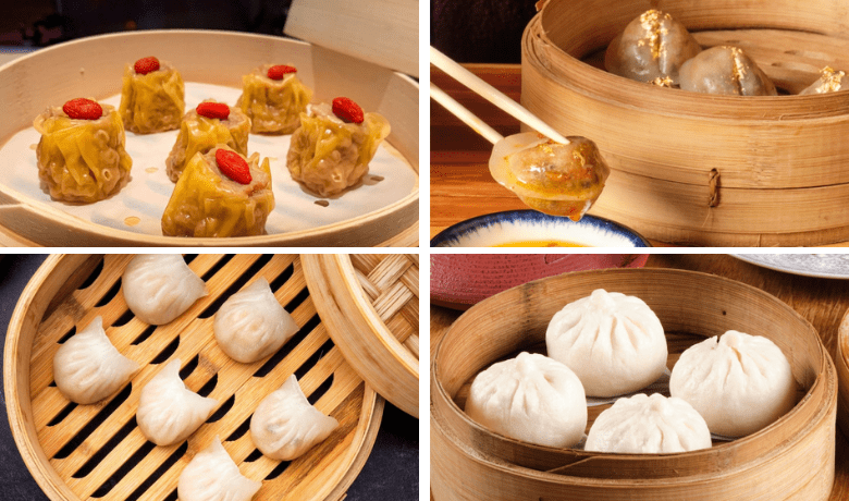 A screenshot of various dim sum entrees from China Poblano Restaurant in the Cosmopolitan Hotel and Casino Las Vegas.