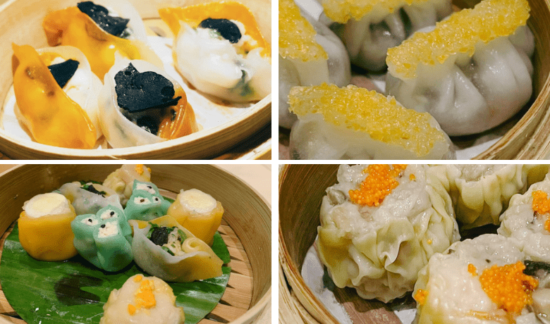 A screenshot of various dim sum dishes from Genting Palace Restaurant in Resorts World Hotel and Casino Las Vegas.