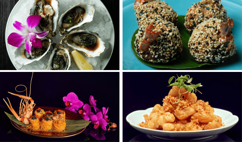 A screenshot of various shared plates and appetizers from Hakkasan Restaurant in the MGM Grand Hotel and Casino Las Vegas.