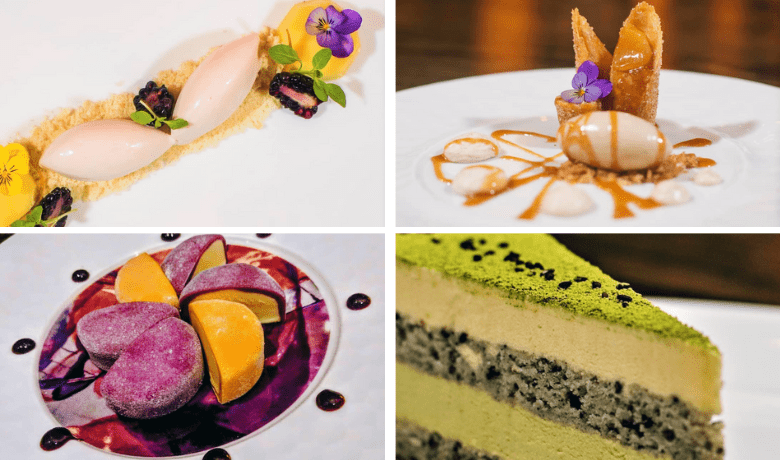 A screenshot of dessert dishes from Yellowtail Restaurant in the Bellagio Hotel and Casino Las Vegas.