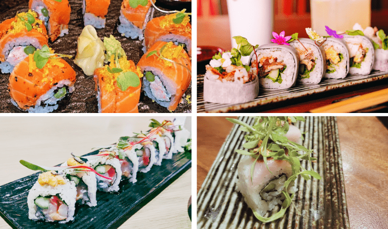 A screenshot of various classic rolls from Kusa Nori Restaurant in Resorts World Hotel and Casino Las Vegas.