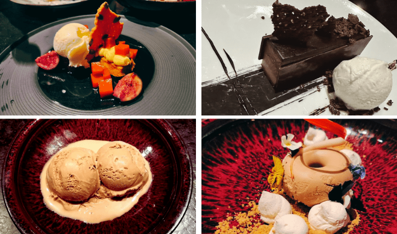 A screenshot of various dessert choices from Kusa Nori Restaurant in Resorts World Hotel and Casino Las Vegas.