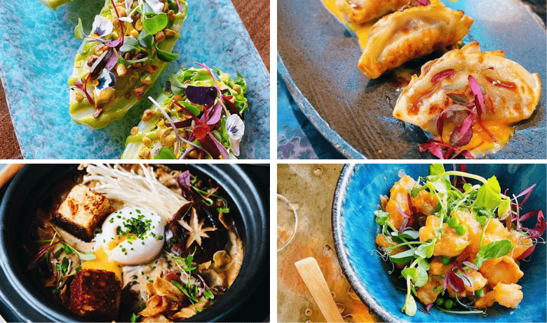 A screenshot of various appetizers from SUSHISAMBA Restaurant in the Venetian Hotel and Casino Las Vegas.