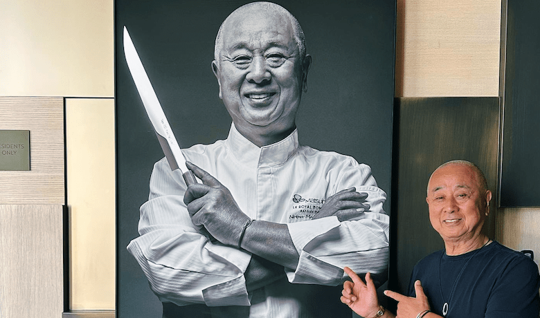 A screenshot of celebrity chef Nobu Matsuhisa.