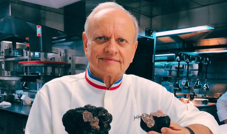 A screenshot of celebrity chef Joel Robuchon.