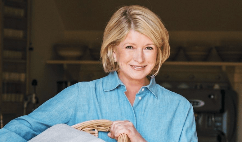 A screenshot of celebrity chef Martha Stewart.