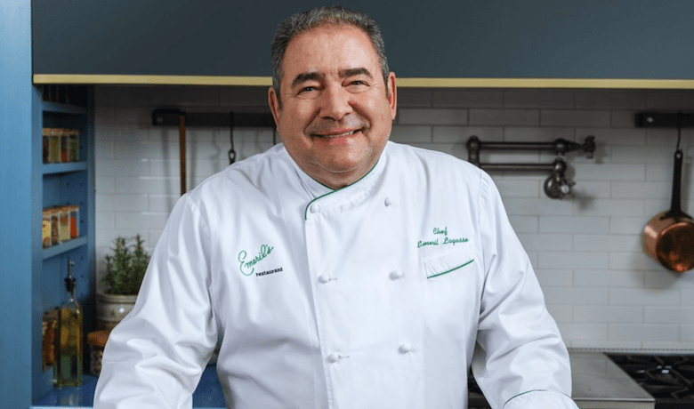 A screenshot of celebrity chef Emeril Lagasse.