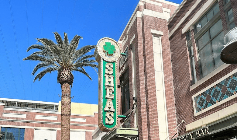 A screenshot of O'Sheas Pub in The LINQ Hotel and Casino Las Vegas.