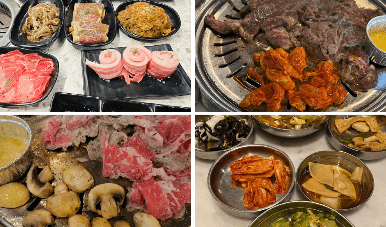 A screenshot of menu highlights from Doh Korean BBQ restaurant in Las Vegas.