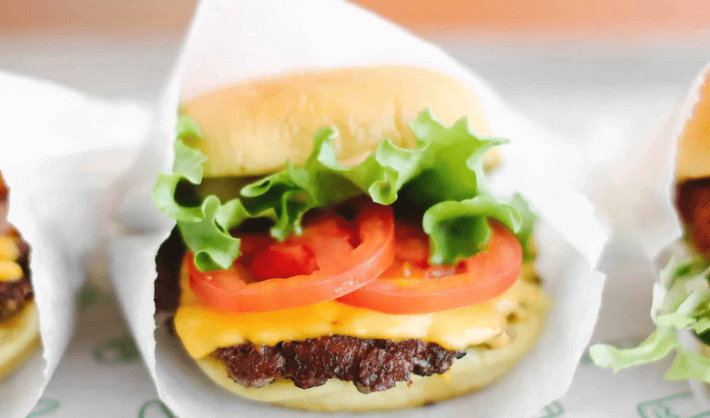 A screenshot of the classic burger from Shake Shack Restaurant in the MGM Grand National Harbor Hotel and Casino.